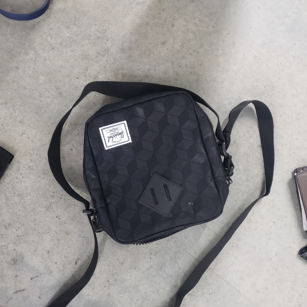 Herschel Supply Company Geometric Black Messenger Bag